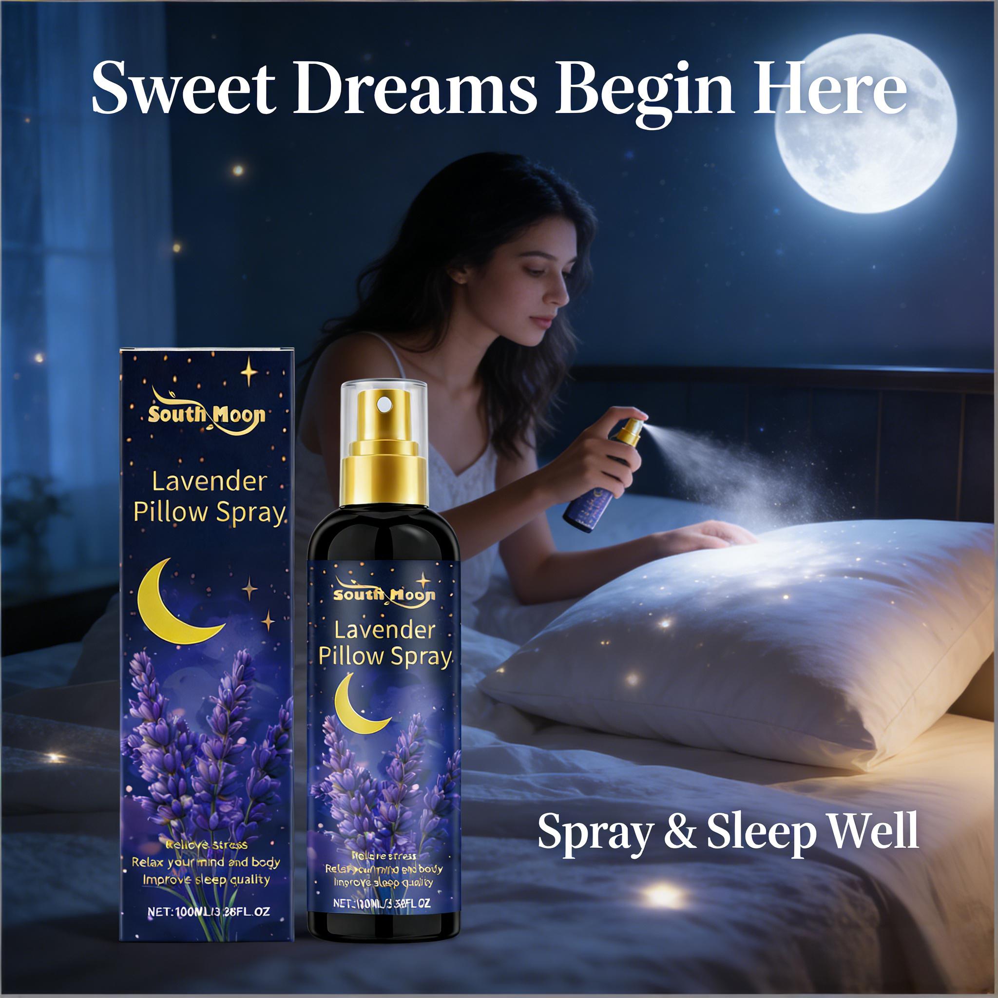 Anti Snore Contour Pillow - สเปรย์ฉีดหมอนลาเวนเดอร์ ช่วยลดความวิตกกังวล หลับง่ายขึ้น ปรับปรุงคุณภาพการนอนหลับ กลิ่นหอมบำบัดจากธรรมชาติ สเปรย์ผ่อนคลายร่างกาย