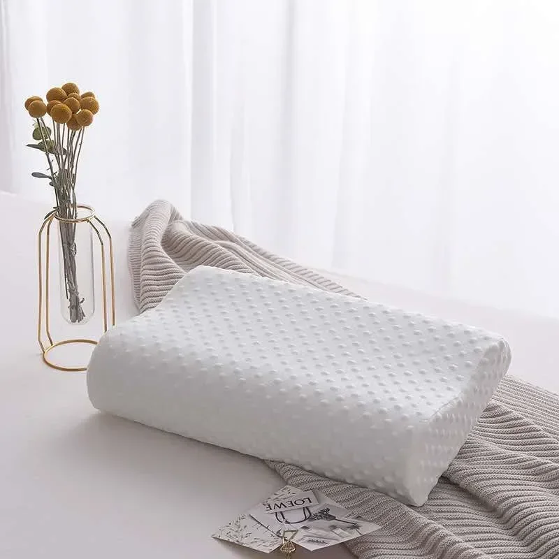 Memory Foam Orthopedic Pillow Neck Pain - หมอนเมมโมรี่โฟมสำหรับนอน หมอนปรับระดับได้สำหรับคนนอนตะแคง ช่วยบรรเทาอาการปวดคอและไหล่ หมอนรองรับสรีระ JAF028