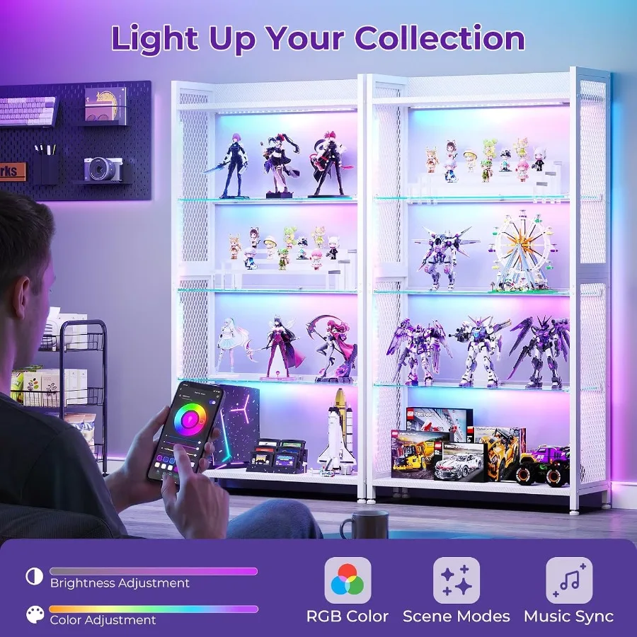 ตู้โชว์พร้อมชั้นวางกระจกแบบเปิ - Lighting บทวิจารณ์และราคา