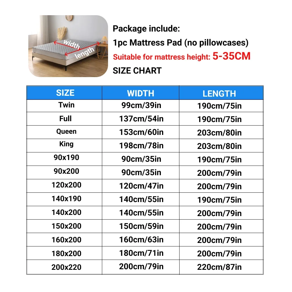 1 ชิ้น ผ้าปูที่นอนกันน้ำ ยืดหย - Waterproof Mattress Protector Breathable บทวิจารณ์และราคา